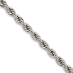 Stainless Steel Rope Chain Necklace 6mm