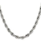 Chisel Stainless Steel Polished 7mm Rope Chain