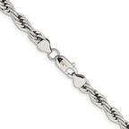 Stainless Steel Rope Chain Necklace 7mm