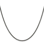 Chisel Stainless Steel Oxidized Cable Chain