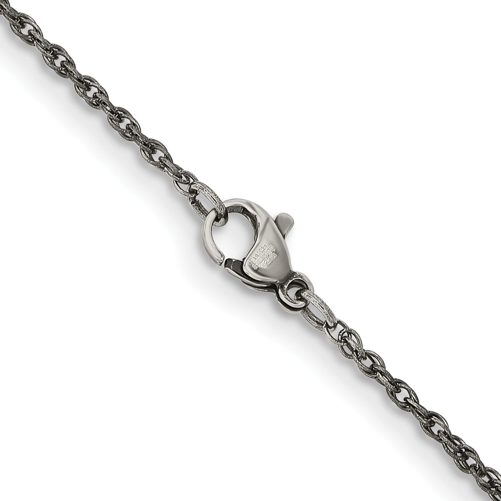 Stainless Steel Open Link Chain Necklace 2mm