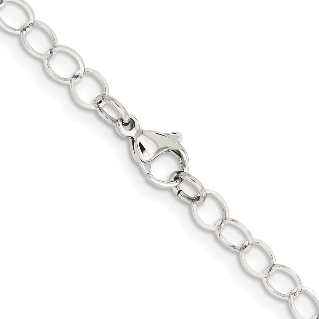Women's Stainless Steel Link Chain Necklace 6mm