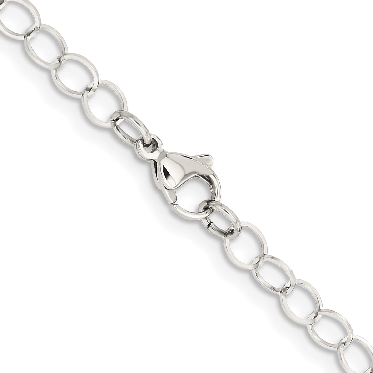 Women's Stainless Steel Link Chain Necklace 6mm