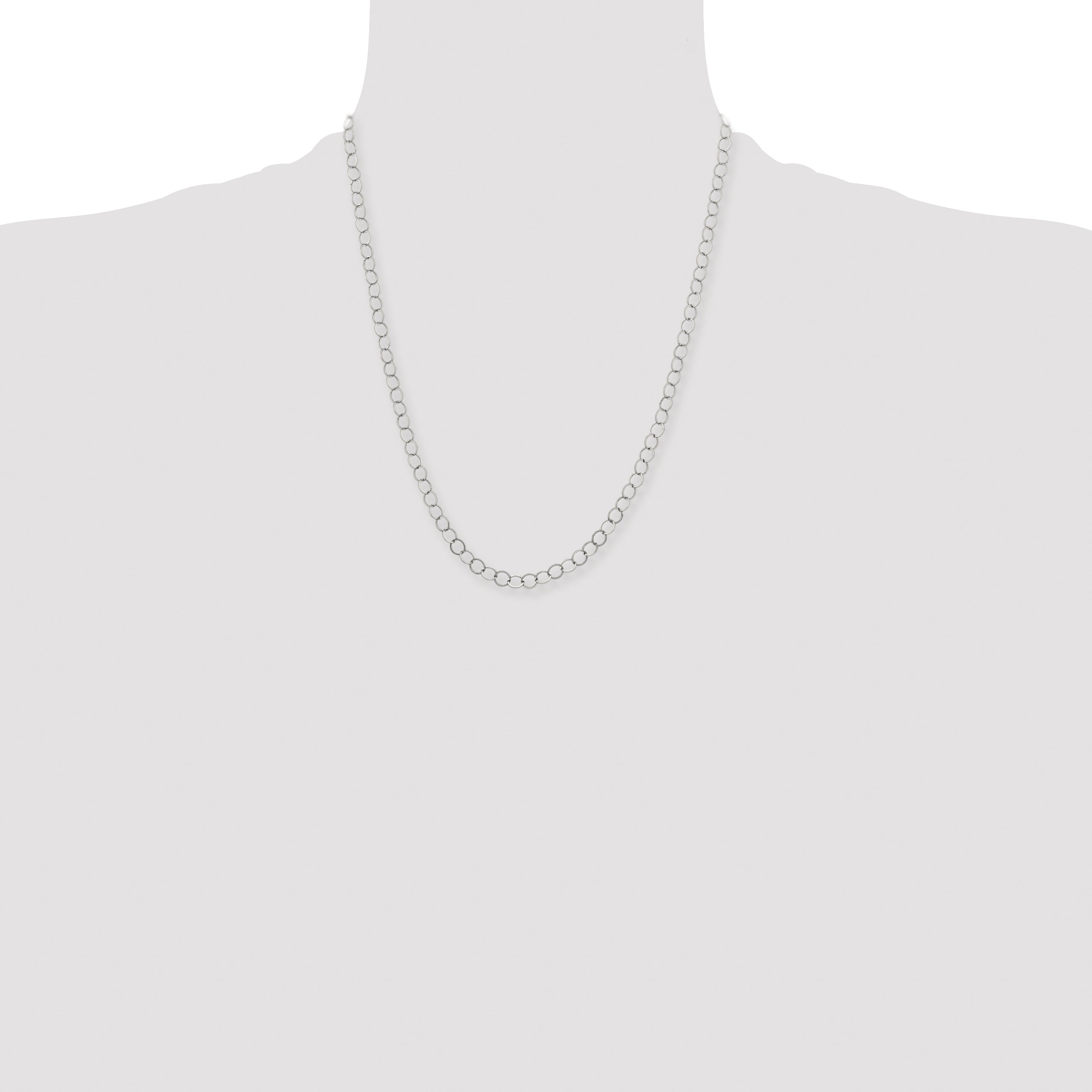 Women's Stainless Steel Link Chain Necklace 6mm
