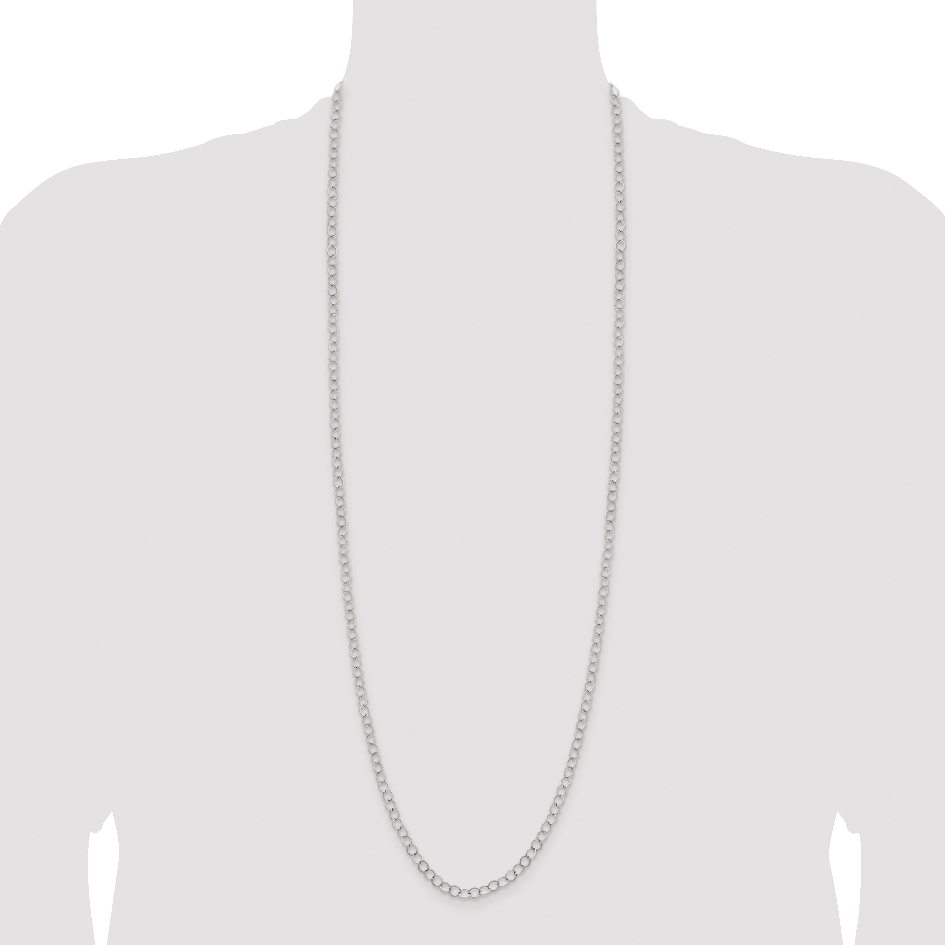 Chisel Stainless Steel Polished 6mm Circle Link Necklace
