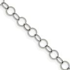 Women's Stainless Steel Link Chain Necklace 6mm