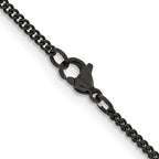 Stainless Steel Curb Chain Necklace 2.25mm
