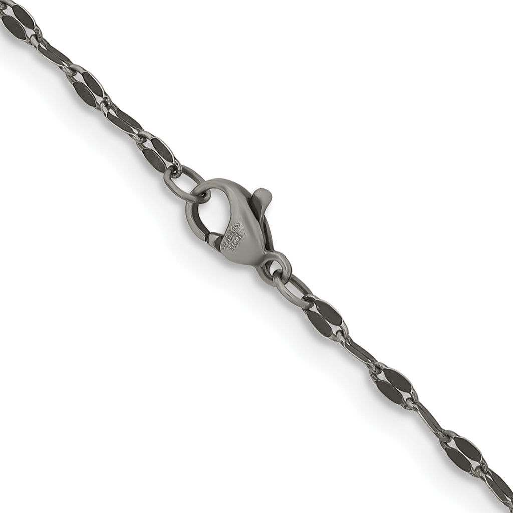 Stainless Steel Anchor Chain Necklace 2.5mm