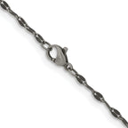 Chisel Stainless Steel Oxidized 2.5mm Alternate Anchor Link Chain