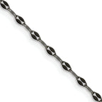 Chisel Stainless Steel Oxidized 2.5mm Alternate Anchor Link Chain