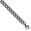 Chisel Stainless Steel Oxidized 7.5mm Curb Chain