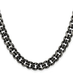 Men's Stainless Steel Curb Chain Necklace 9.25mm