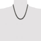 Men's Stainless Steel Curb Chain Necklace 9.25mm
