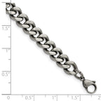 Chisel Stainless Steel Oxidized 9.25mm Curb Chain