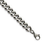 Chisel Stainless Steel Oxidized 9.25mm Curb Chain