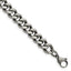 Chisel Stainless Steel Oxidized 9.25mm Curb Chain