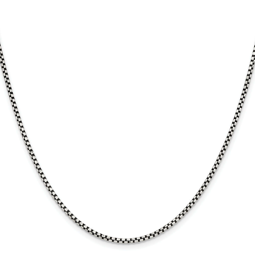 Stainless Steel Box Chain Necklace 2.25mm