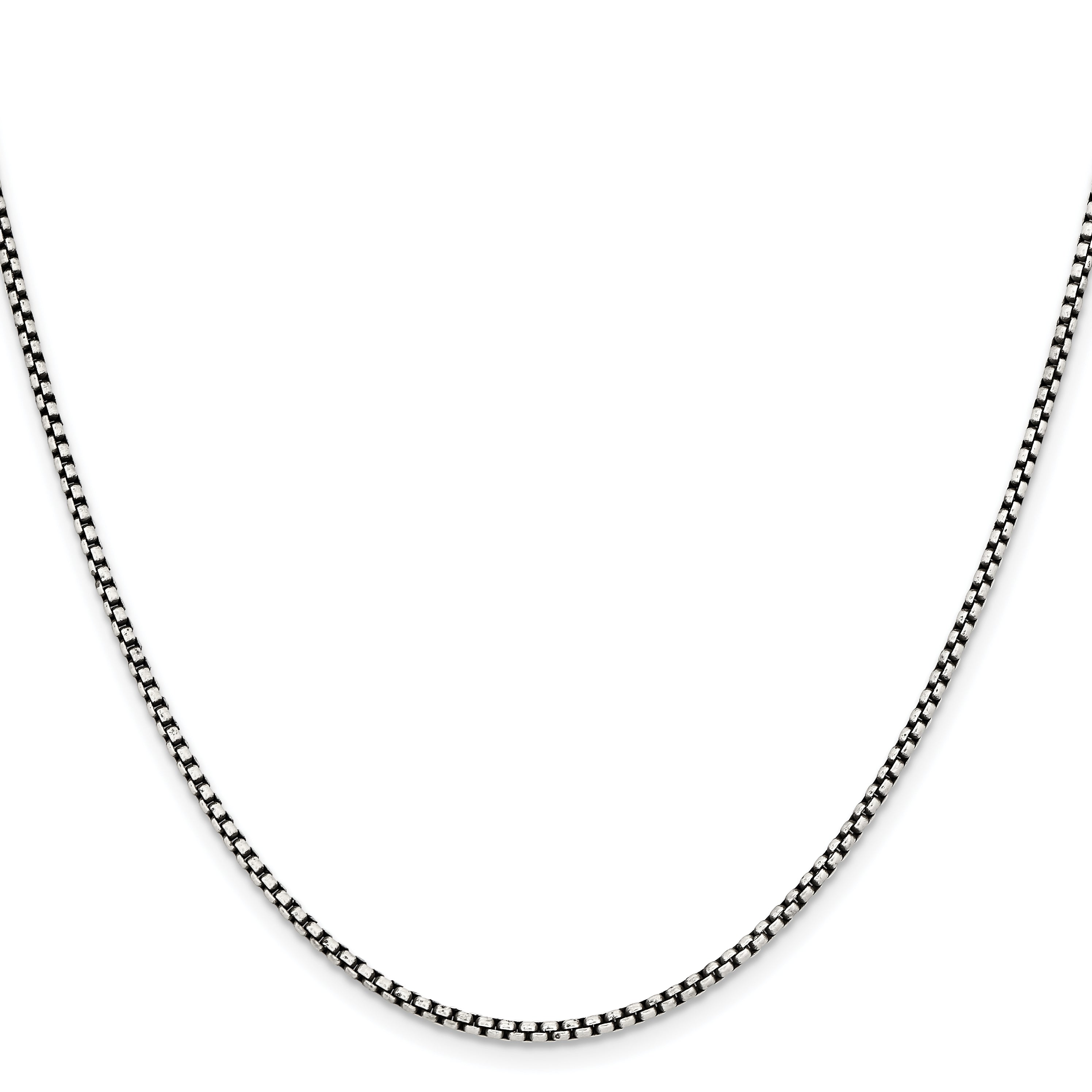 Stainless Steel Box Chain Necklace 2.25mm
