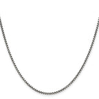Chisel Stainless Steel Antiqued 2.25mm Box Chain