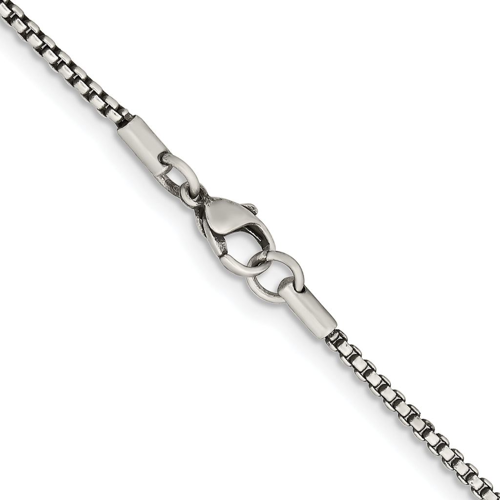 Stainless Steel Box Chain Necklace 2.25mm