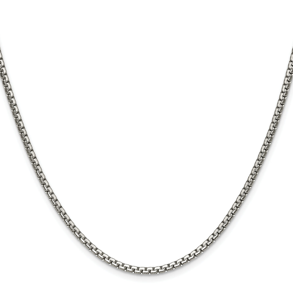 Chisel Stainless Steel Polished 2.5mm Fancy Box Chain
