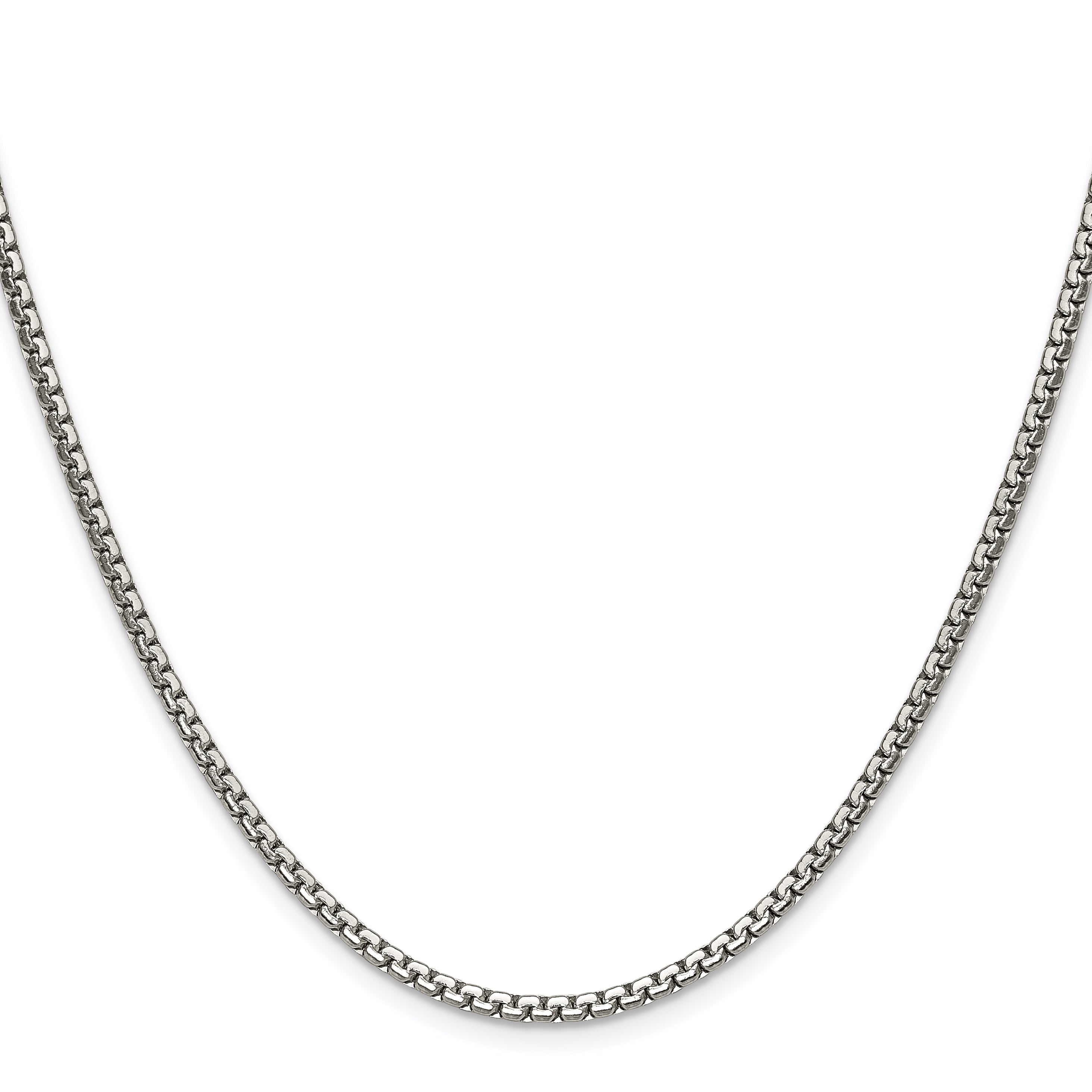 Chisel Stainless Steel Polished 2.5mm Fancy Box Chain