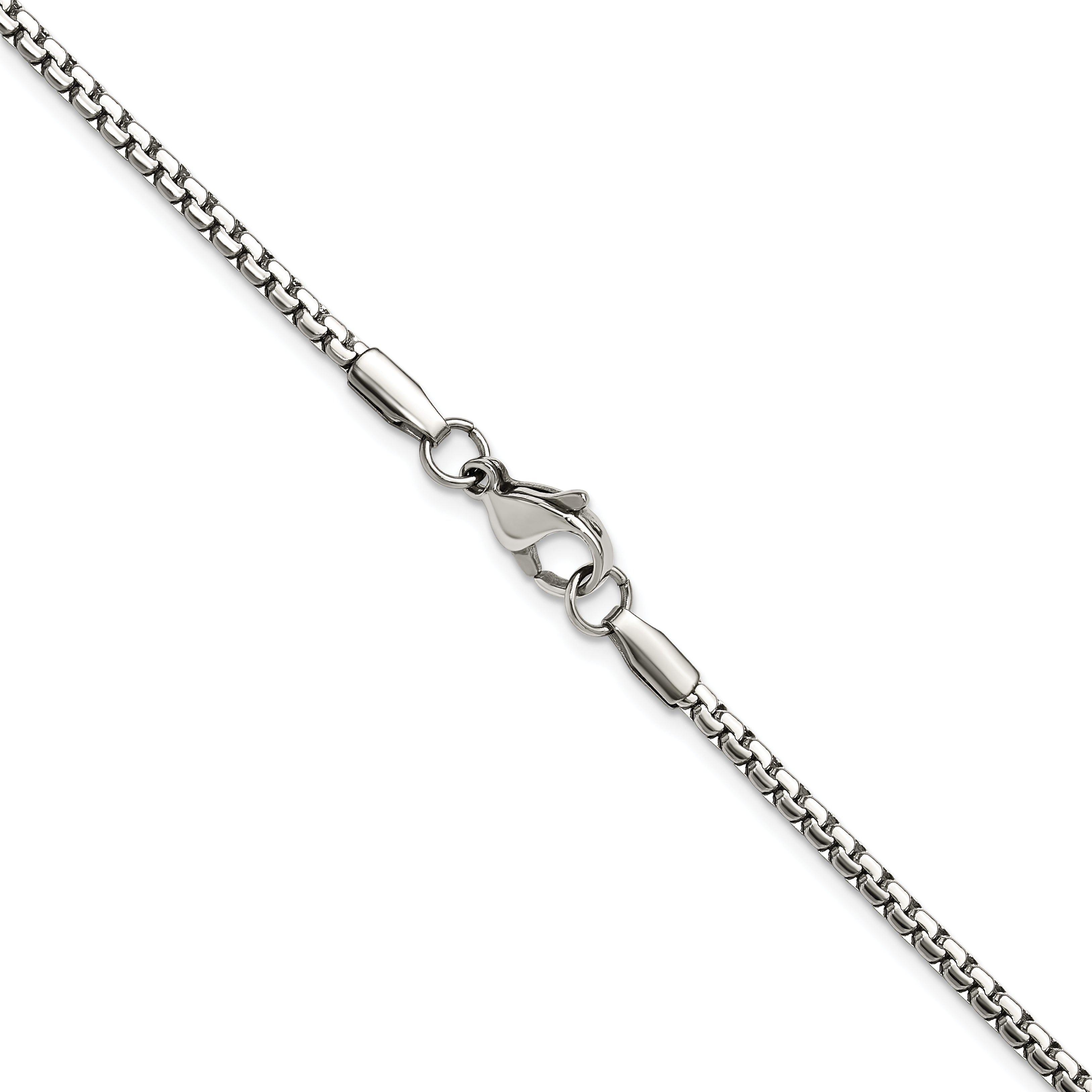 Stainless Steel Box Chain Necklace 2.5mm