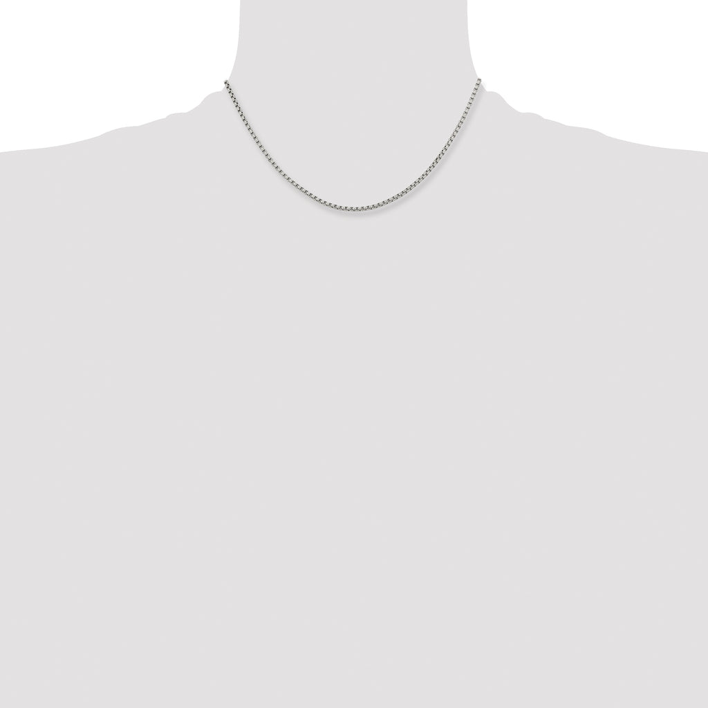 Stainless Steel Box Chain Necklace 2.5mm