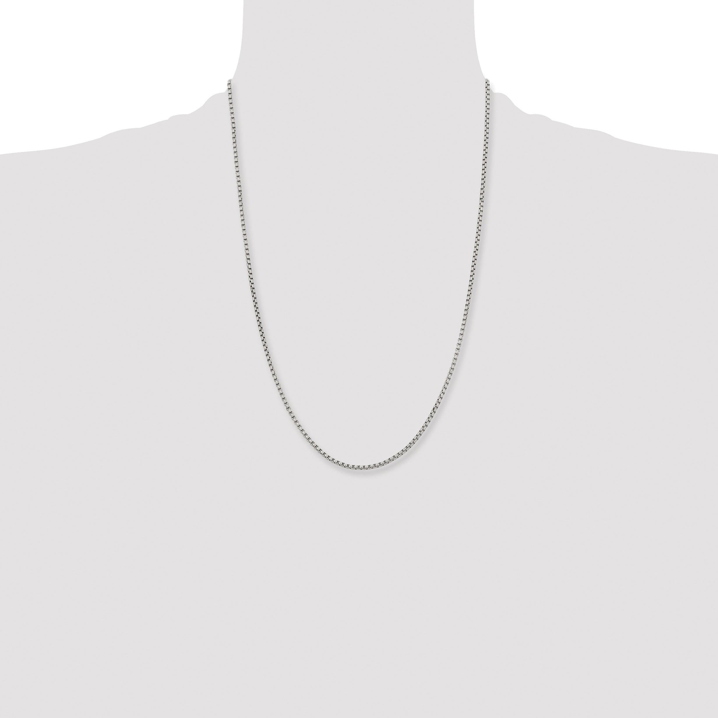 Chisel Stainless Steel Polished 2.5mm Fancy Box Chain