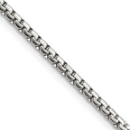 Stainless Steel Box Chain Necklace 2.5mm
