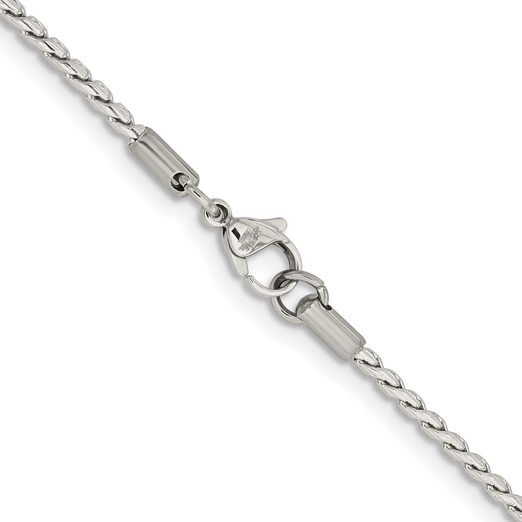 Stainless Steel Wheat Chain Necklace 2.5mm