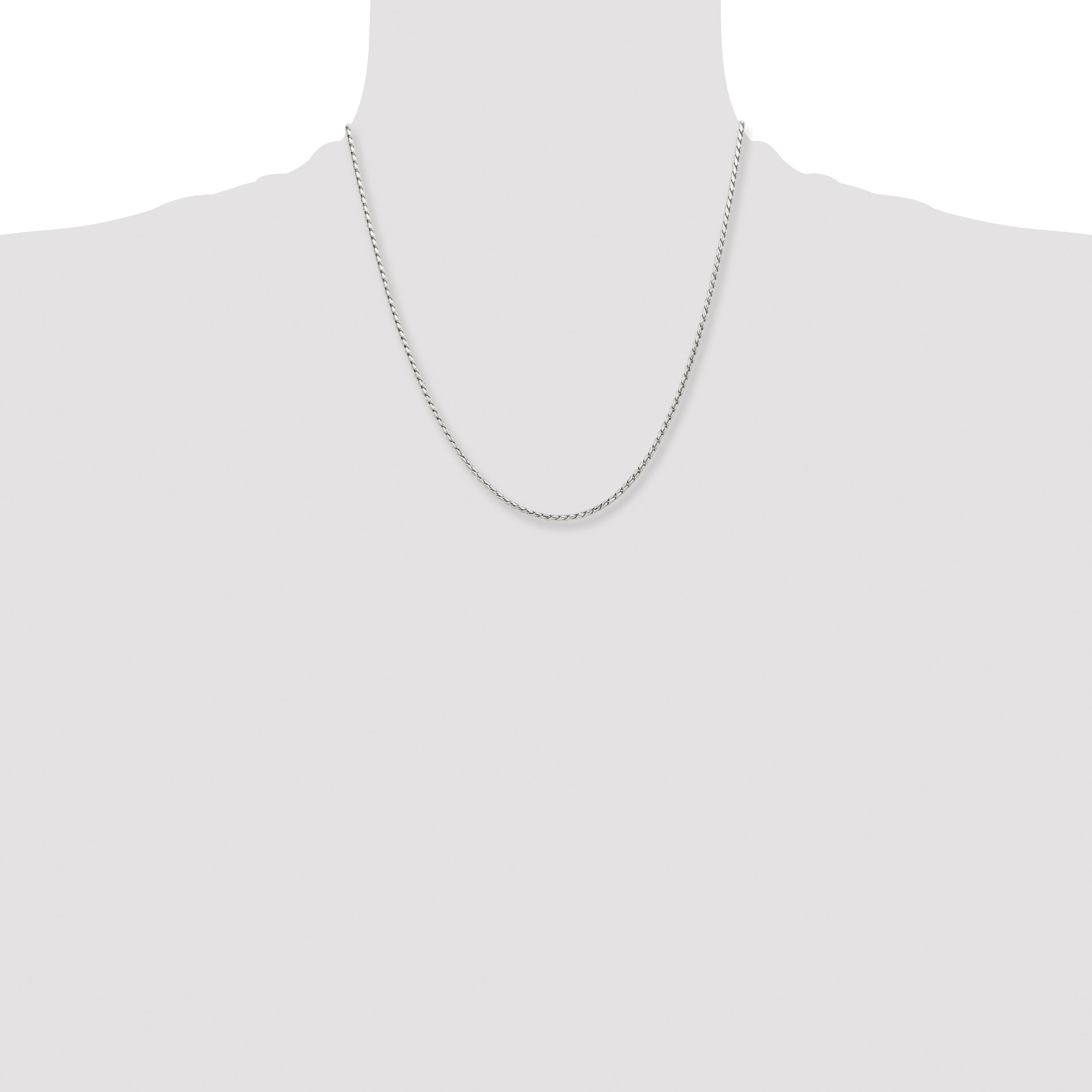 Chisel Stainless Steel Polished 2.5mm 20 inch Fancy Link Chain