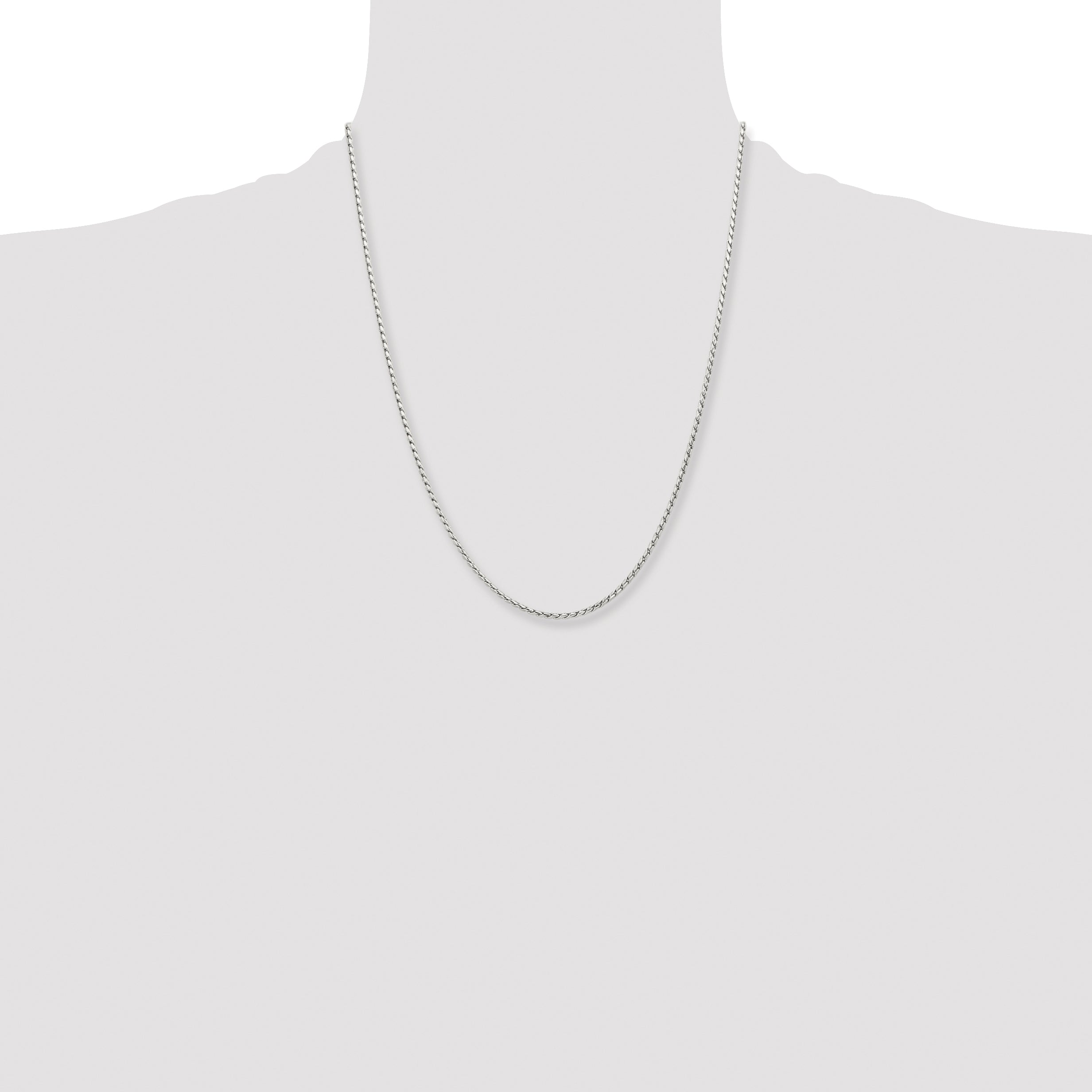 Chisel Stainless Steel Polished 2.5mm 22 inch Fancy Link Chain