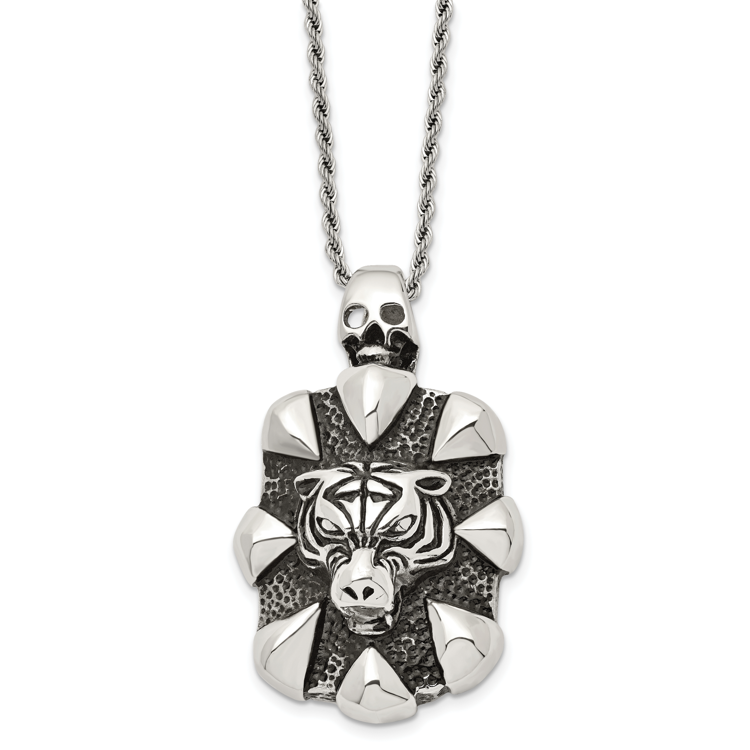 Stainless Steel Rope Chain Necklace 2mm