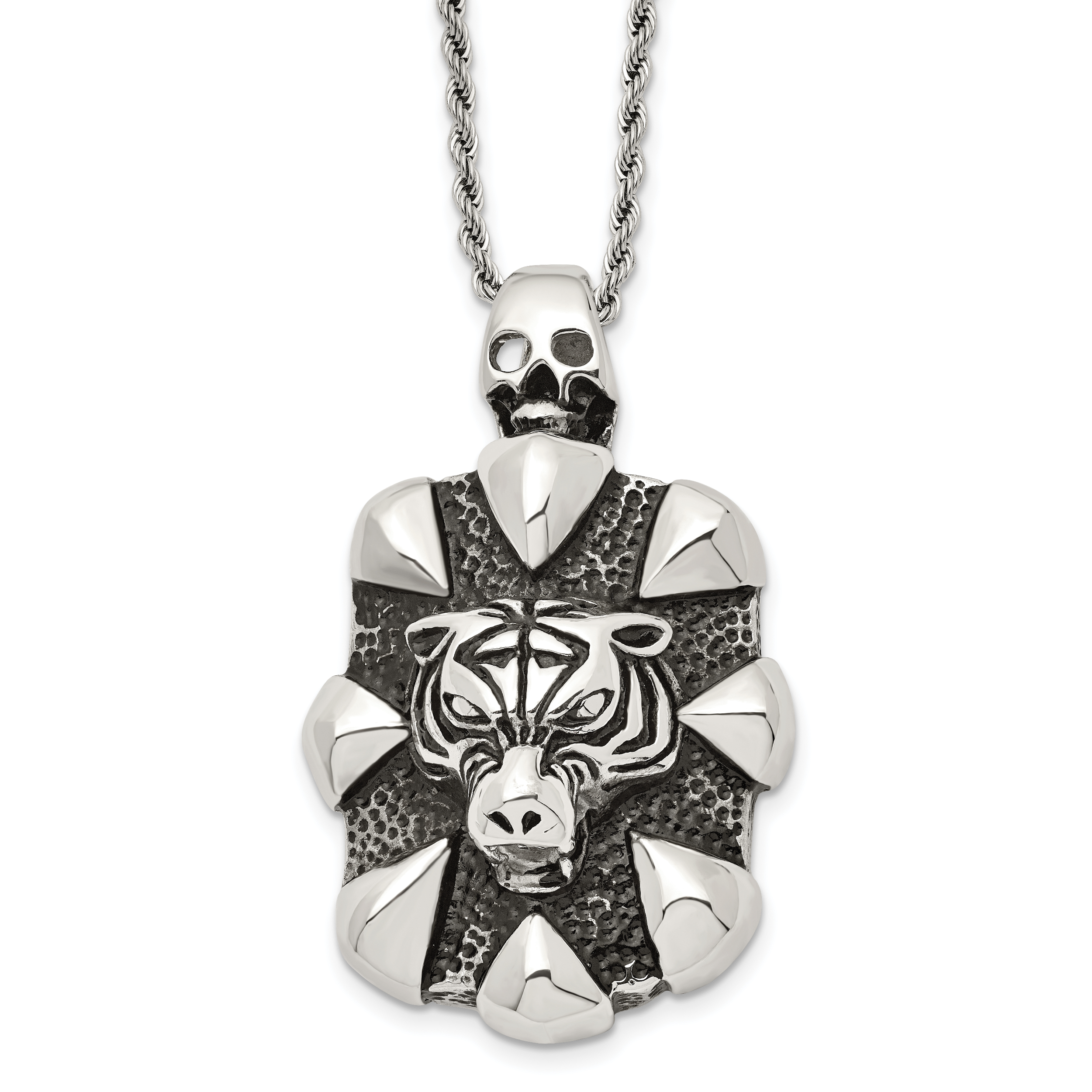 Stainless Steel Rope Chain Necklace 2mm Main image