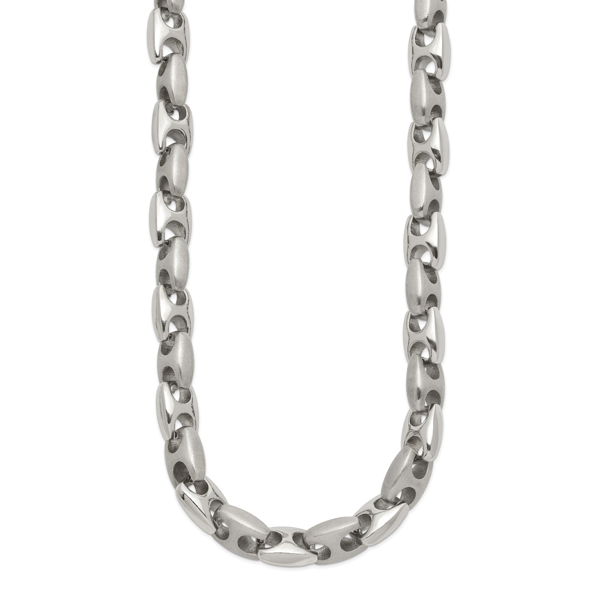 Chisel Stainless Steel Brushed and Polished 20 inch Necklace