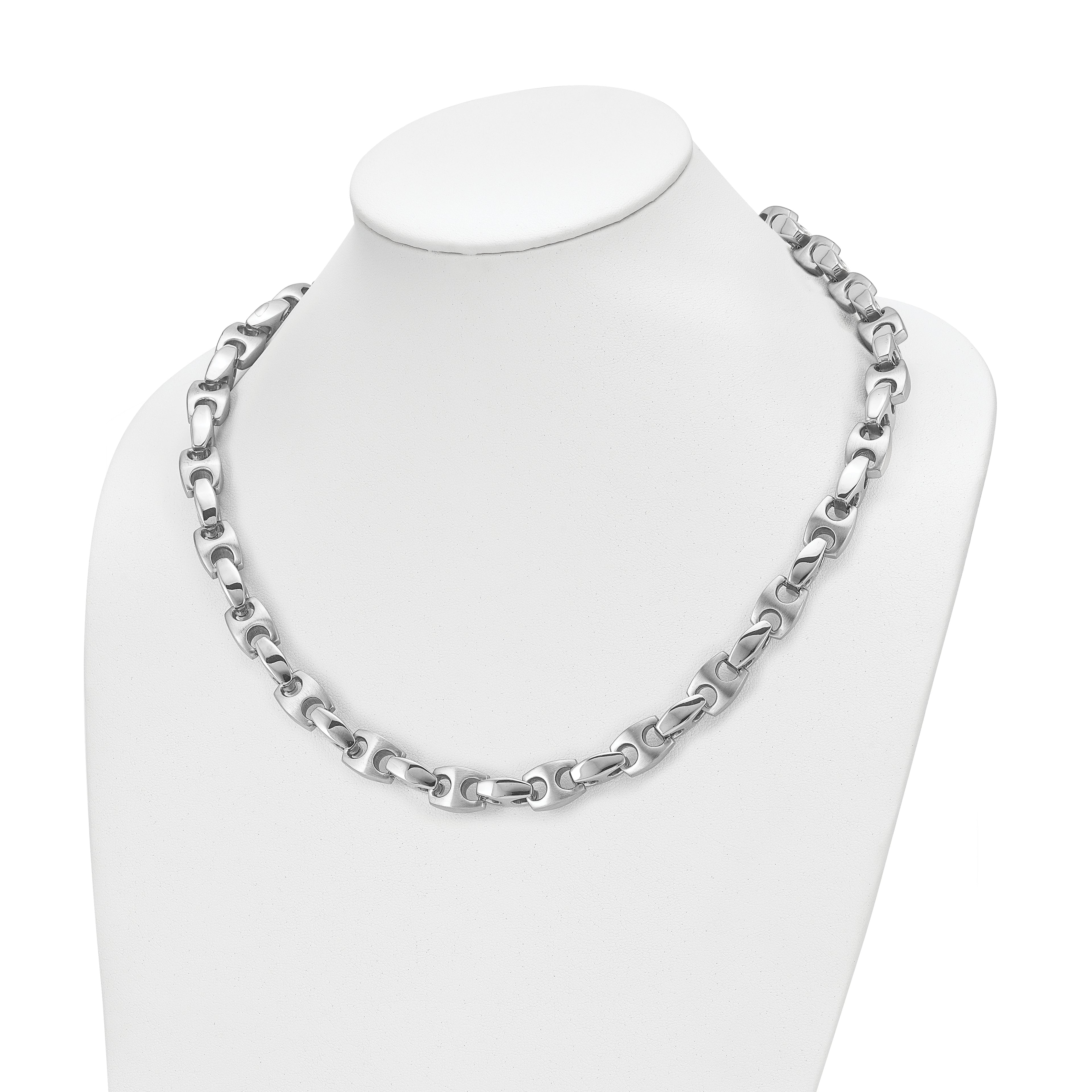Chisel Stainless Steel Brushed and Polished 20 inch Necklace