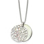 Stainless Steel Polished Mother of Pearl 18in Necklace