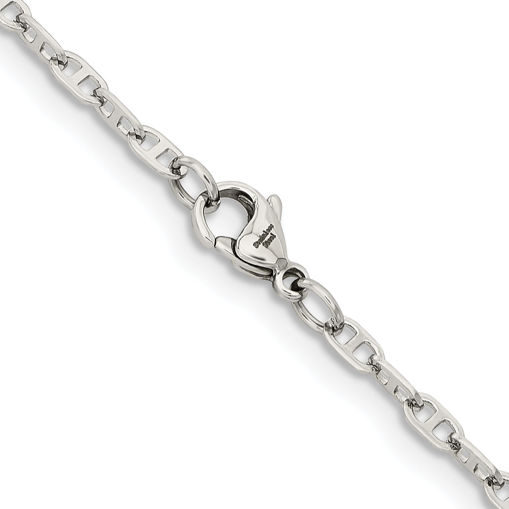 Stainless Steel Anchor Chain Necklace 2.75mm