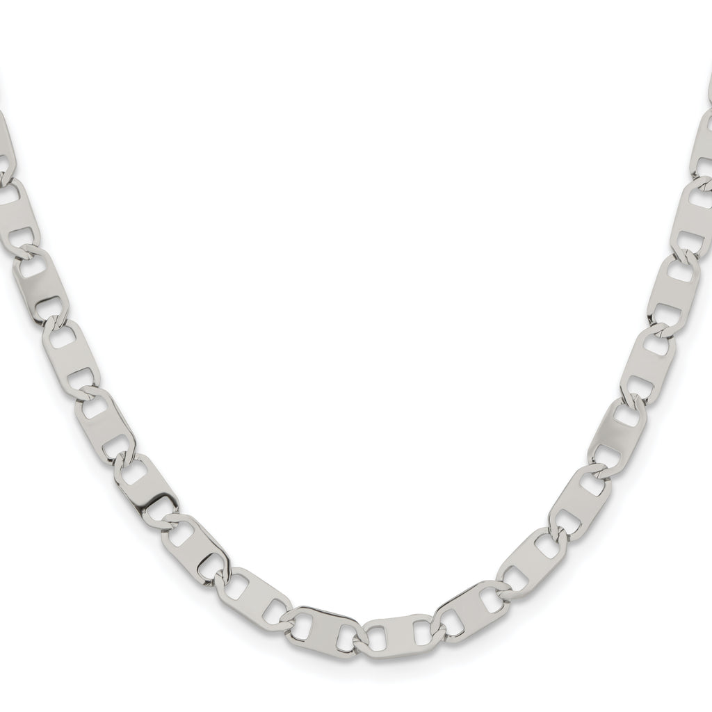 Stainless Steel Anchor Chain Necklace 5mm