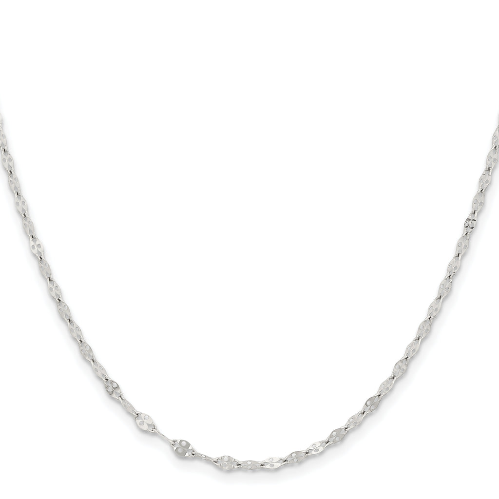 Stainless Steel Polished 2.9mm 16in Fancy Link Chain
