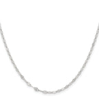 Stainless Steel Polished 2.9mm 16in Fancy Link Chain