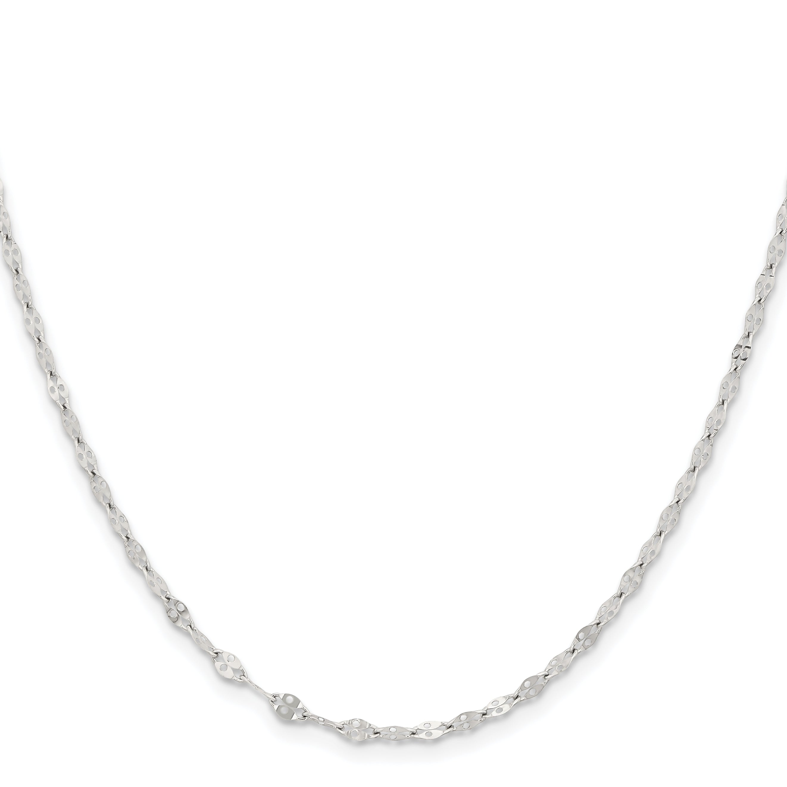 Stainless Steel Polished 2.9mm 16in Fancy Link Chain