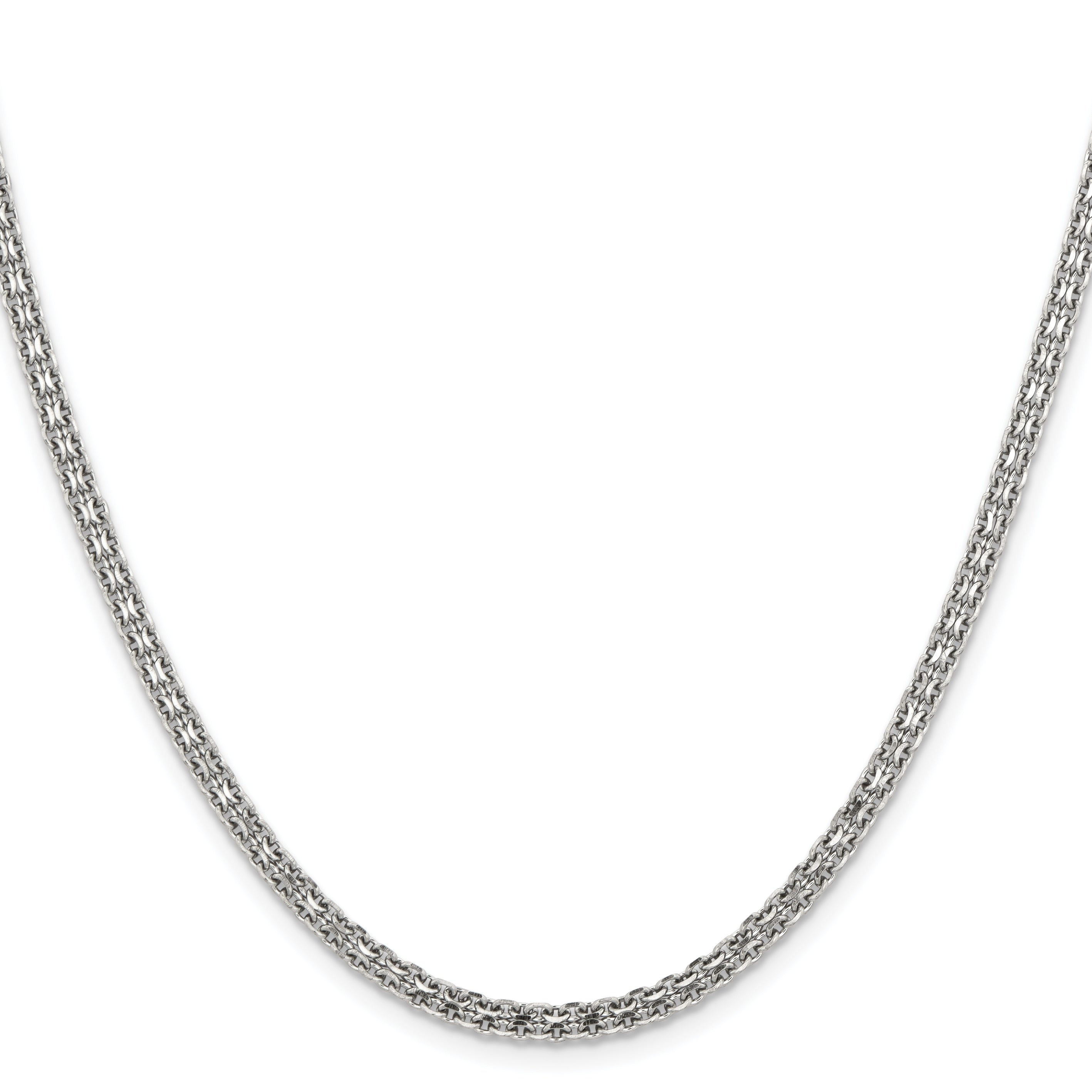 Chisel Stainless Steel Polished 3.1mm Bismark Chain
