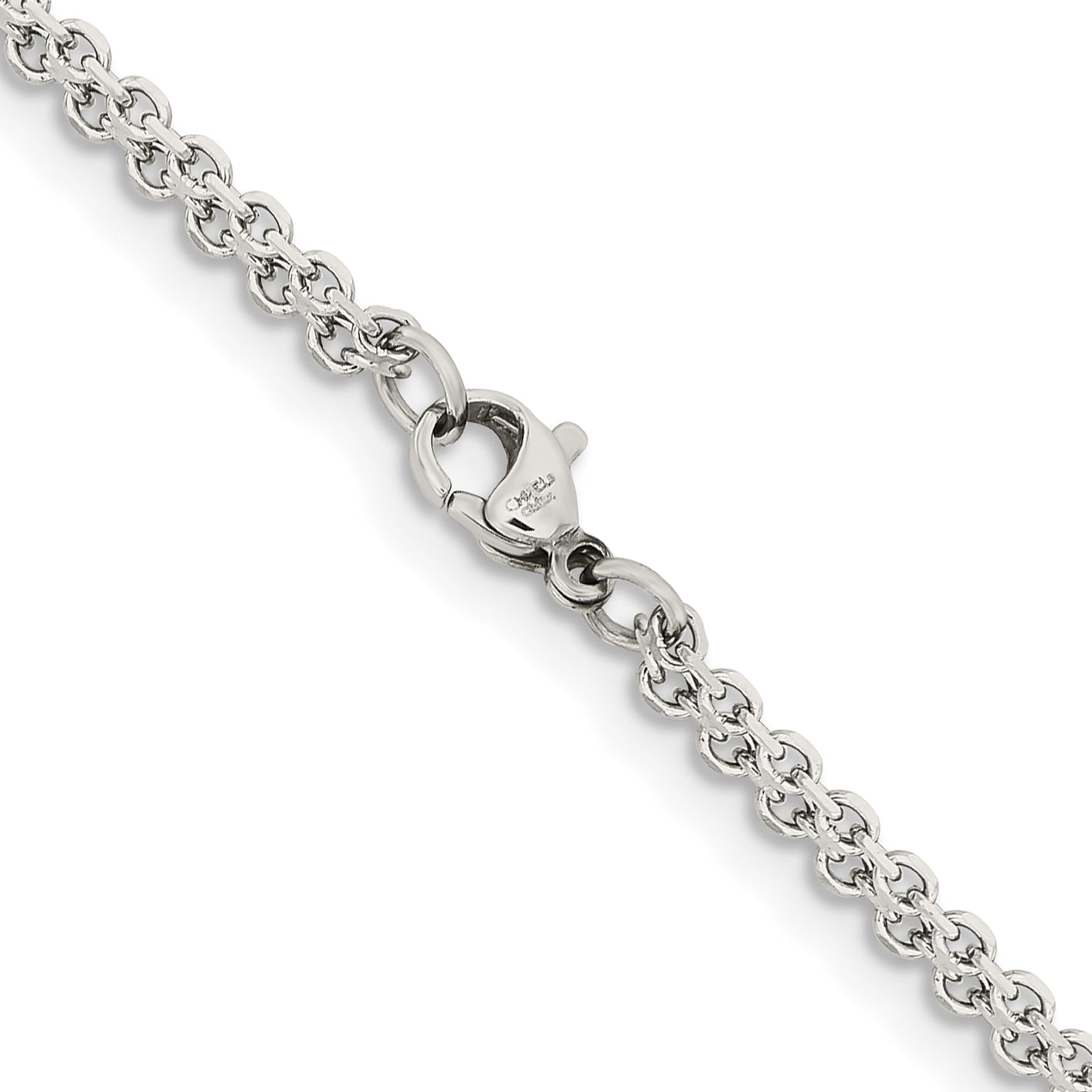 Chisel Stainless Steel Polished 3.1mm Bismark Chain