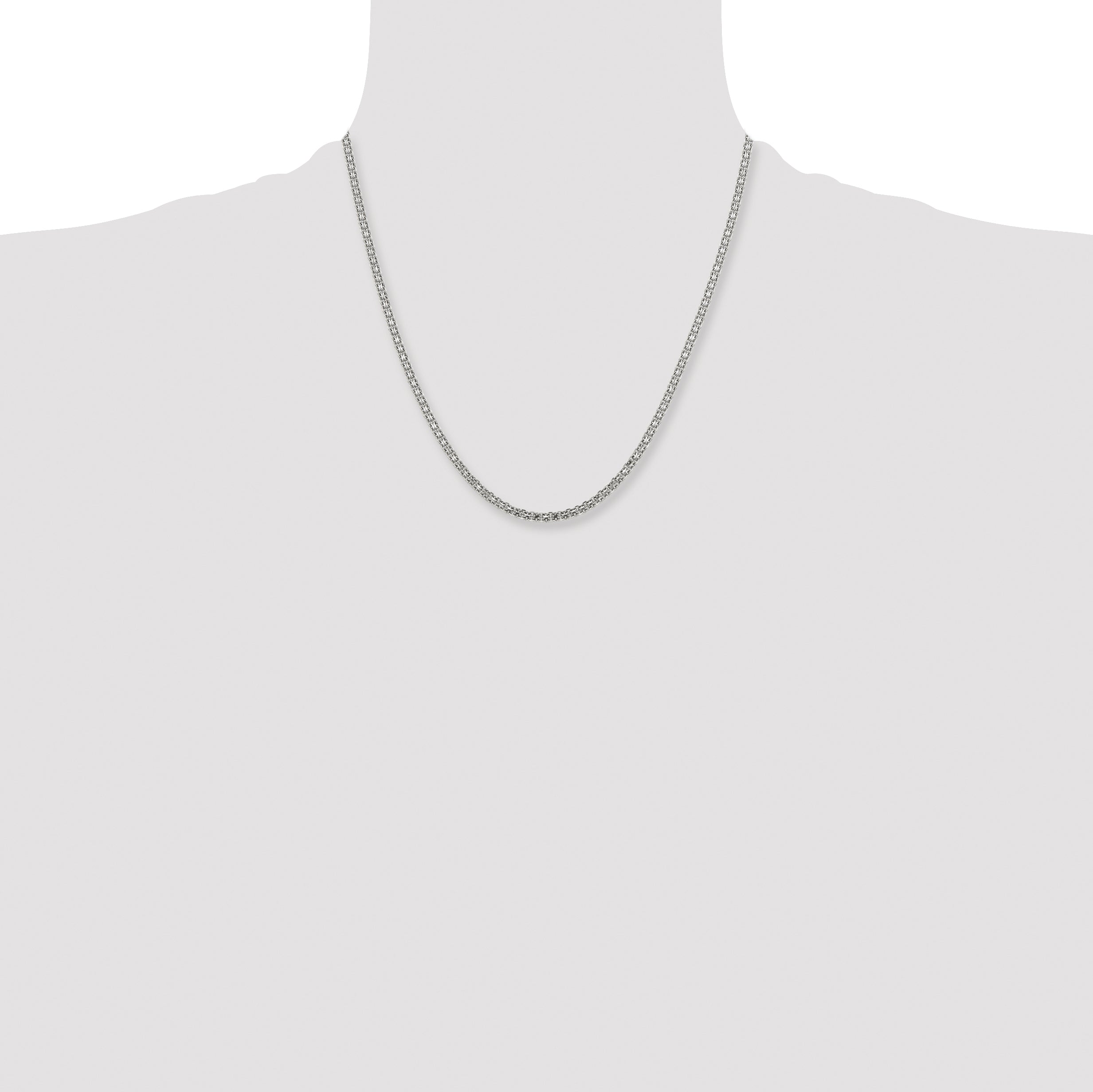 Chisel Stainless Steel Polished 3.1mm Bismark Chain