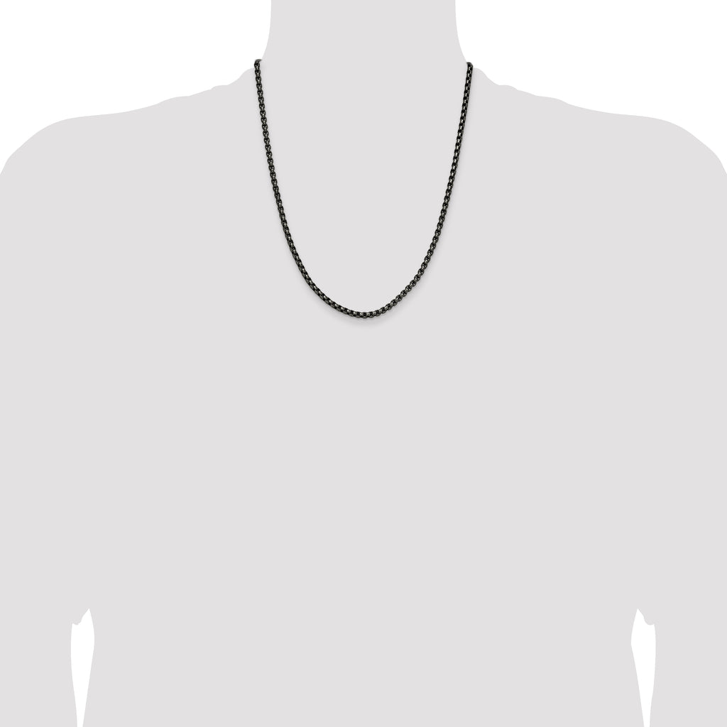 Men's Stainless Steel Box Chain Necklace 3.9mm