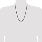 Chisel Stainless Steel Antiqued and Polished 3.9mm Rounded Box Chain