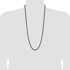 Chisel Stainless Steel Antiqued and Polished 3.9mm Rounded Box Chain