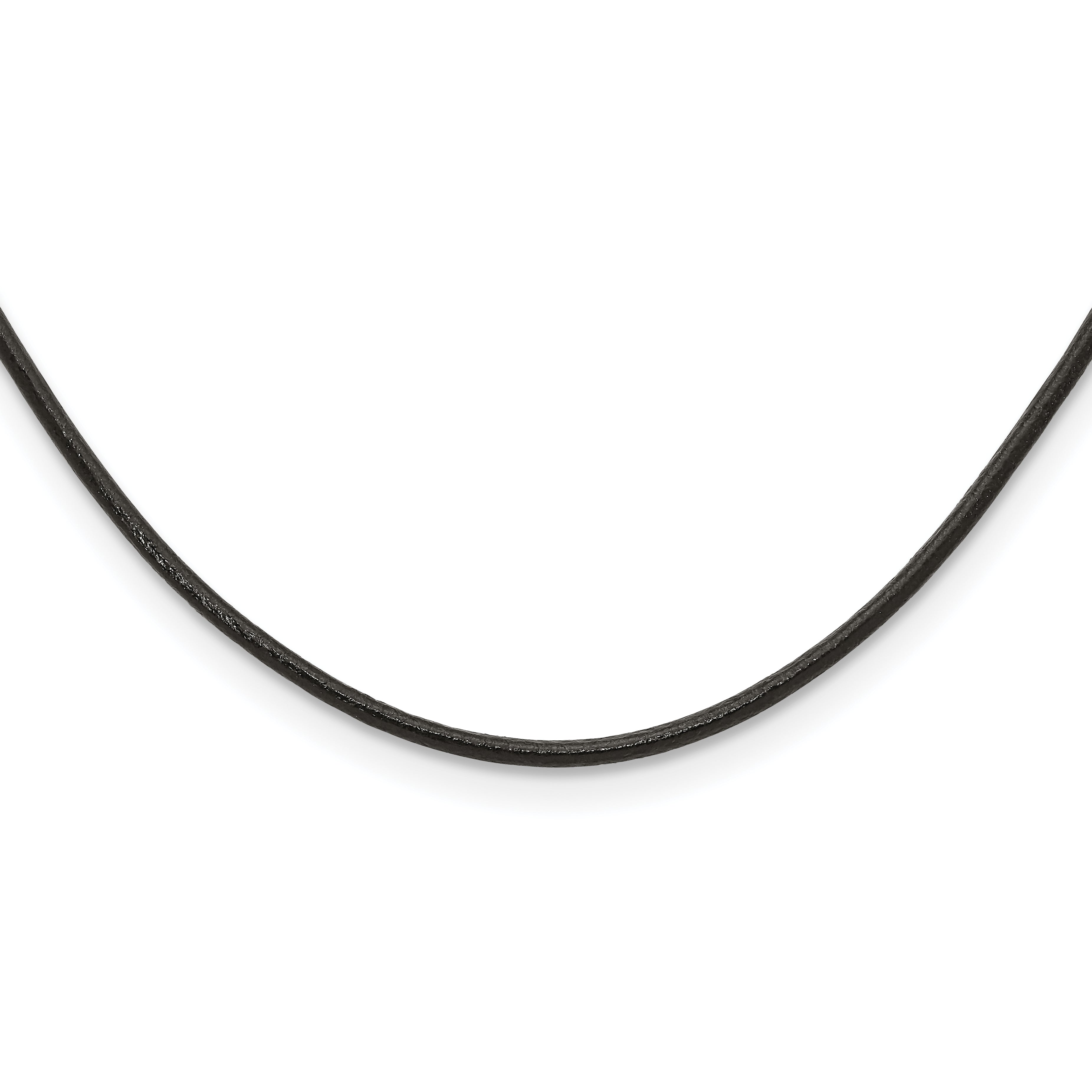 Chisel 3mm Genuine Leather Greece Textured Necklace